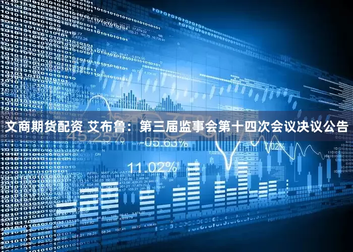 文商期货配资 艾布鲁：第三届监事会第十四次会议决议公告